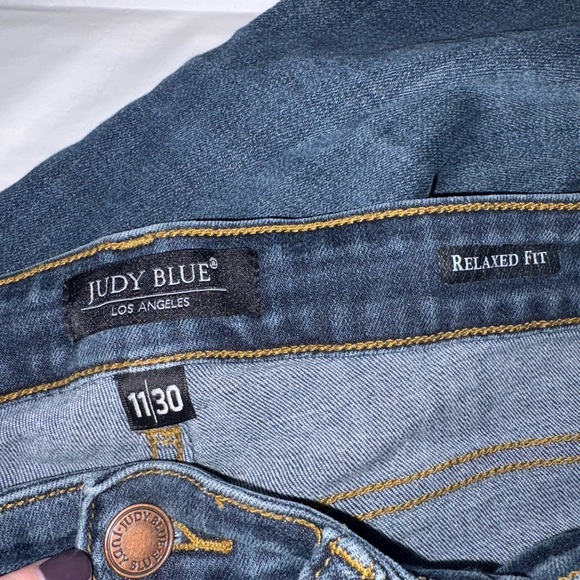 Judy Blue Dark Wash Straight Leg Jeans - Picture 8 of 10
